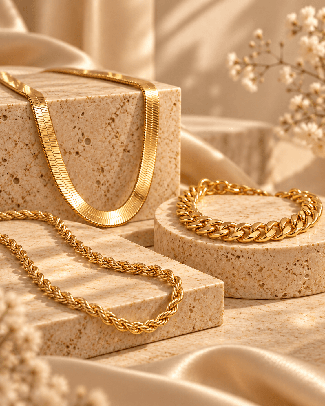 Men's luxe chains editorial collection